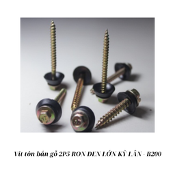 [KLVTBG2P5RDL200] Vít tôn bắn gỗ 2P5 RON ĐEN LỚN KỲ LÂN - B200