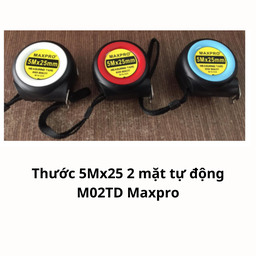 [MTT5M2MTD] Thước 5Mx25 2 mặt tự động M02TD Maxpro